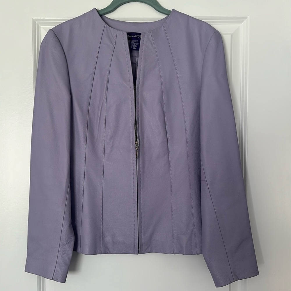 Vintage Russell Kemp 100% Leather Lilac Jacket
